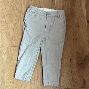 Chic Light Gray Toddler Trousers